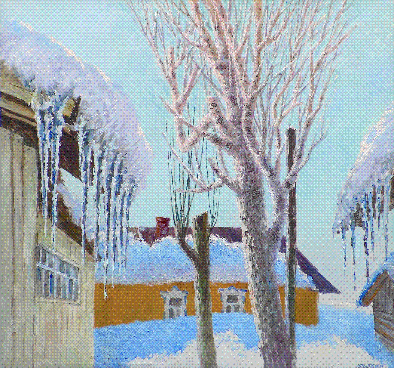"А.П. Рыбкин.« Весенне-зимние снега». 2008."